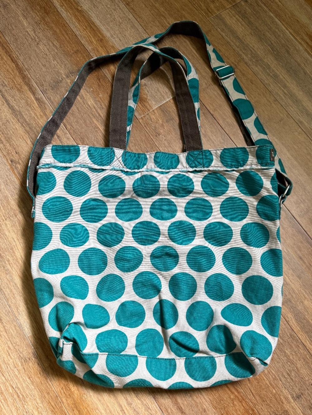 Thirty-one Retro Metro Teal Polk-a-Dot bag